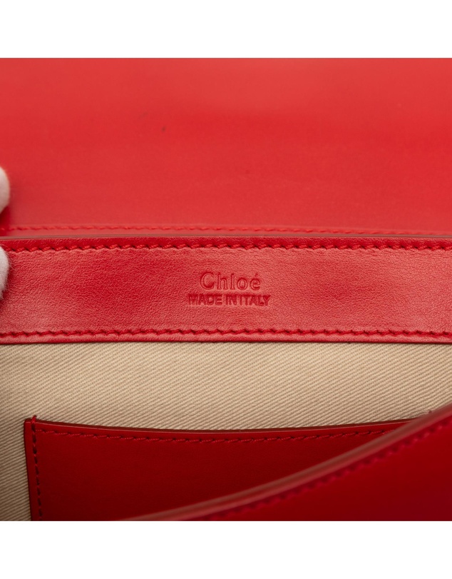 Pre-Loved by Azura Reborn - Pre-Loved Small Calfskin and Suede C Clutch With Chain
