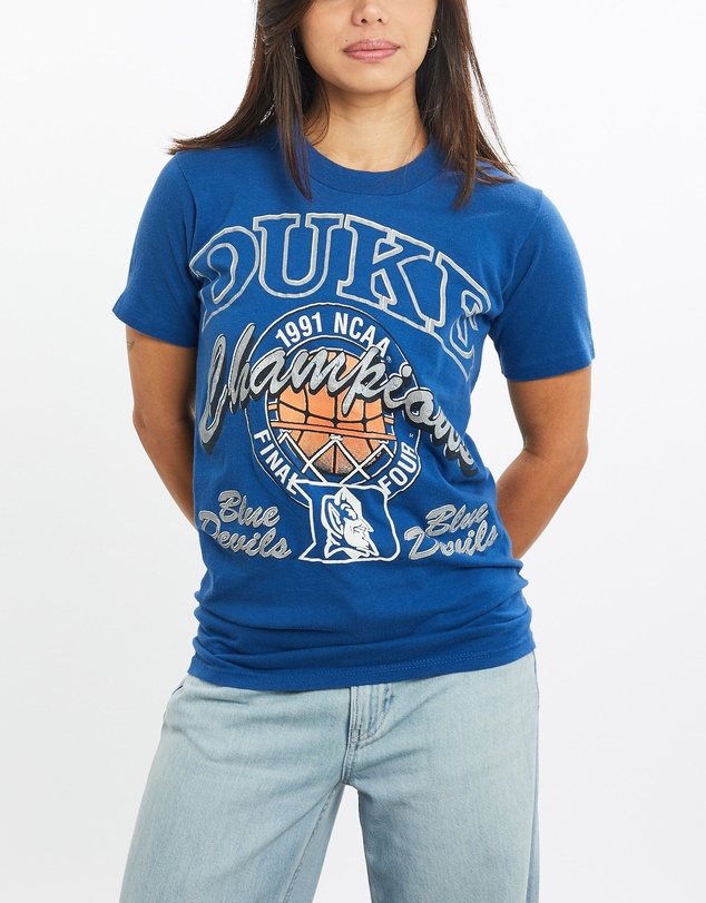 Vintage by The Real Deal - Pre Loved - Vintage 1991 NCAA Duke Blue Devils Tee
