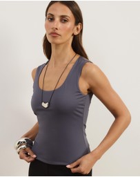 Atmos&Here - Jersey Scoop Neck Tank