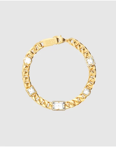 GUESS - GUESS Mens Gold-Tone Supremo Chain Bracelet