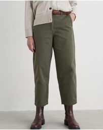 Seasalt - Seasalt Cornwall Green Painted Forms Trouser