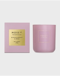 Moss St Fragrances - Blackcurrant & Rose Soy Candle 300g