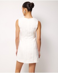 AERE - Audrey Linen A-Line Dress