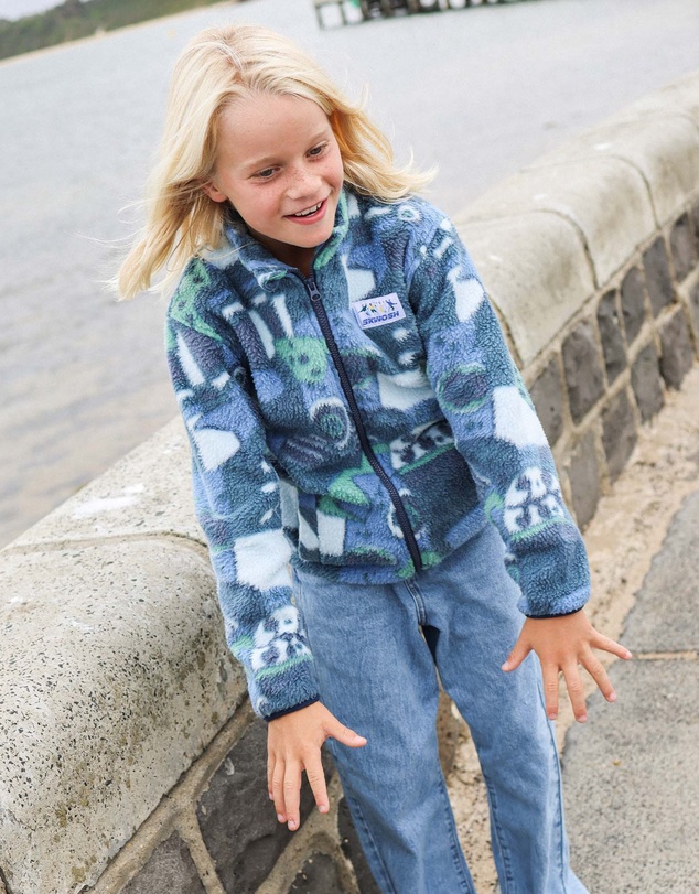 Skwosh - Shady Beaches Kids Polar Fleece Jacket