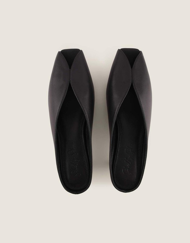 Shelly Shen - Cosmo Low Heels Black Leather