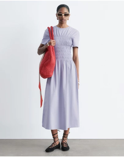 & Other Stories - Smocked Midi Dress