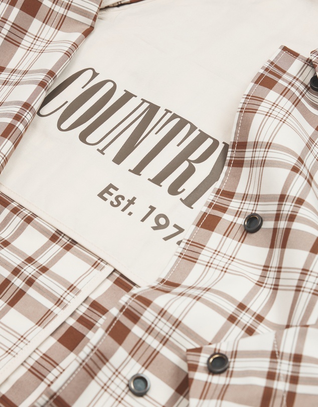 Country Road - Plaid Swing Coat