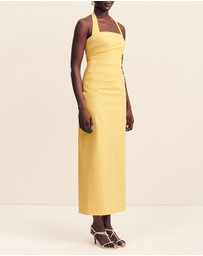 Shona Joy - Campbell Draped Halter Maxi Dress