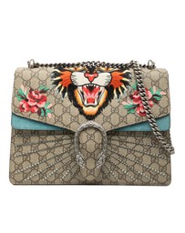 Pre-Loved by Azura Reborn - Pre-Loved Medium GG Supreme Embroidered Angry Cat Dionysus Shoulder Bag