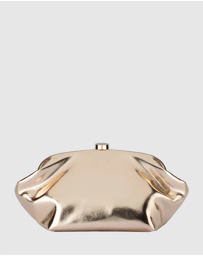 Olga Berg - Tally Metallic Clutch