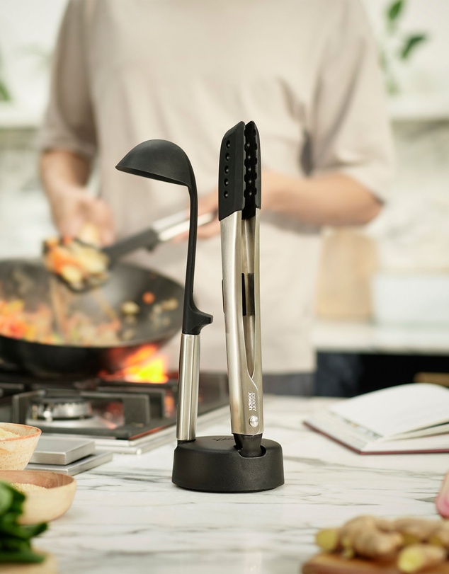 Joseph Joseph - Elevate™ Fusion 3-piece Silicone Utensil Set with Storage Stand