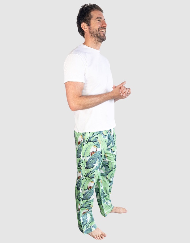 Sant And Abel - Men's Martinique® Green Banana Leaf PJ Pants
