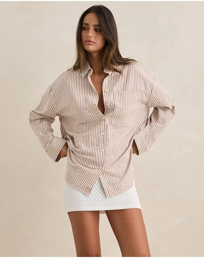 Rhythm - Valley Stripe Oversized Shirt - Iconic Exclusive