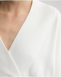 Oxford - Pia Cotton V-Neck Knit