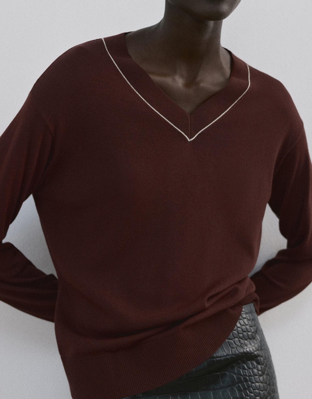 M.N.G - V-Neck Knit Sweater