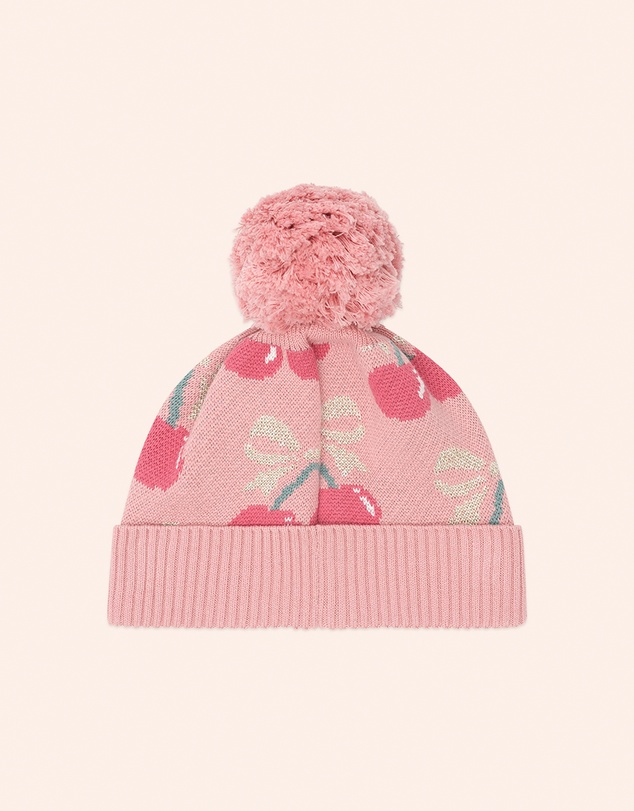 Huxbaby - Cherry Bow Beanie - Babies-Kids