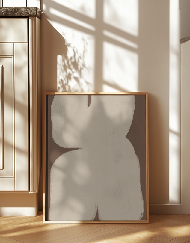 Olive et Oriel - Shape Geometric Art by The Miuus Studio Art Print