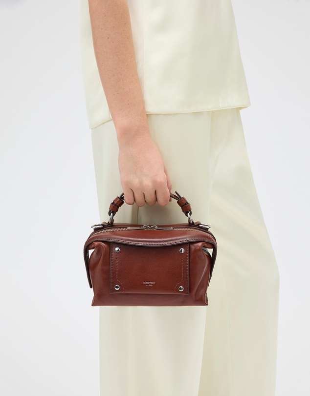 Oroton - Mica Mini Bowler Veg Leather