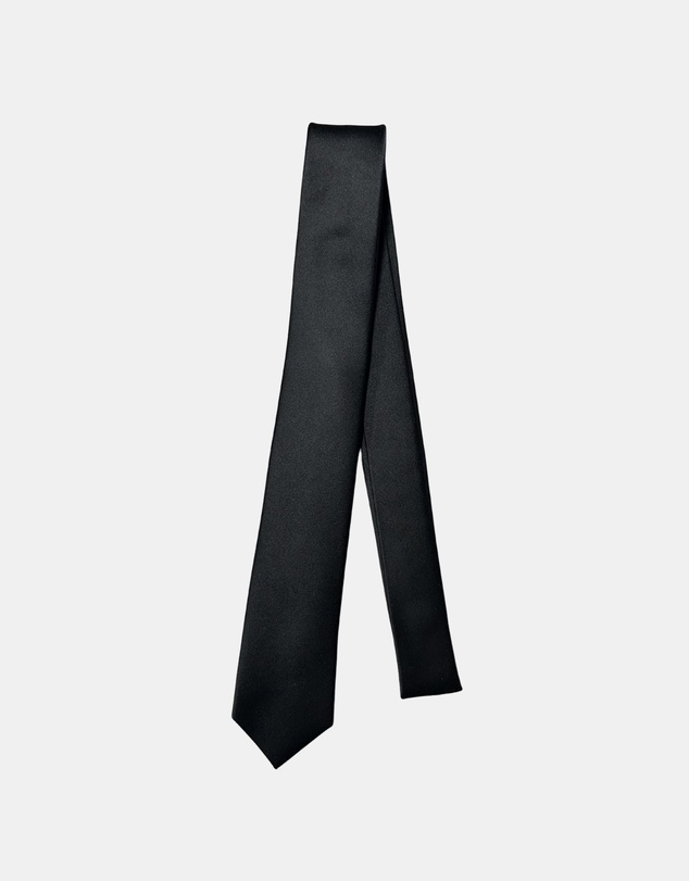 Henry Bucks - HENRY SARTORIAL Silk Slim Tie BLACK