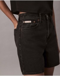 Calvin Klein Jeans - High Rise A-Line Denim Shorts