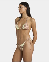 RVCA - Womens Deep Vibe Tie Side Moderate Bikini Bottom