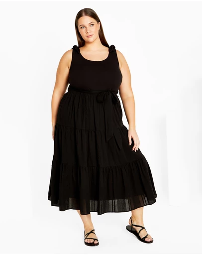 City Chic - Plus size Hallie Dress - black