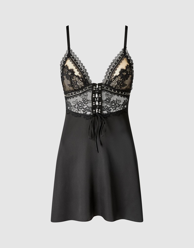 Ann Summers - Bridgette Satin & Lace Chemise