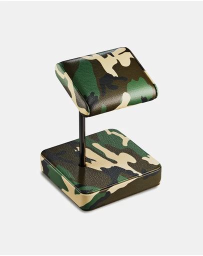 Wolf - Wolf Elements Single Watch Stand Black & Green