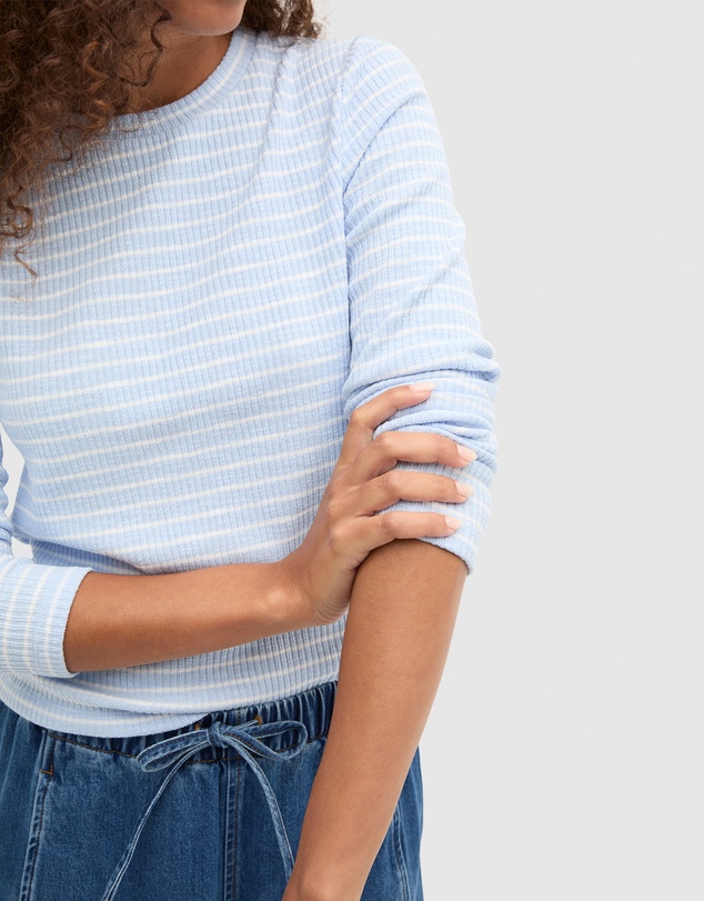 Seed Heritage - Self Stripe Textured Top
