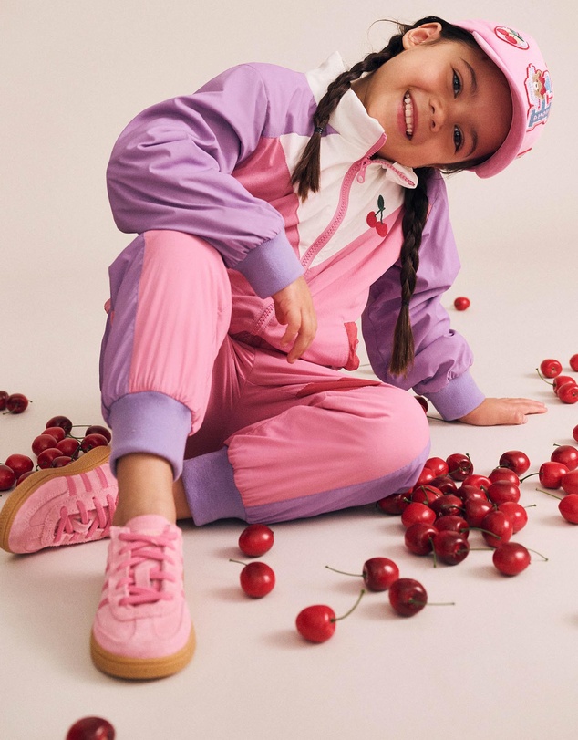 Huxbaby - Retro Cherry Spliced Trackpants - Babies-Kids