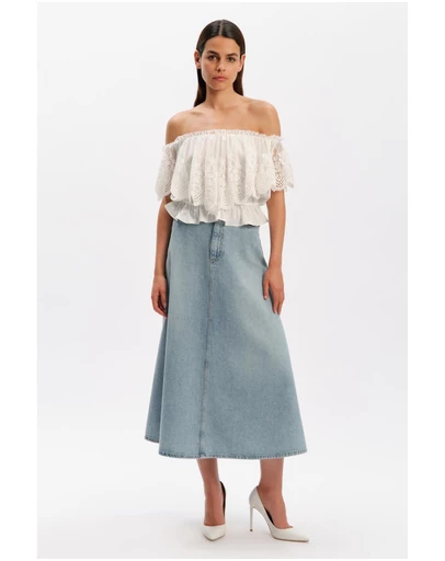 Bardot - Ivanka Lace Detail Top
