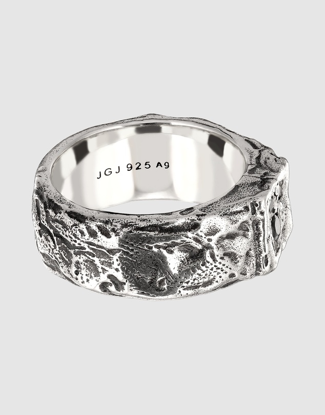 Haze & Glory - ICONIC EXCLUSIVE - Ring Men Crystal Signet Band 925 Sterling Silver