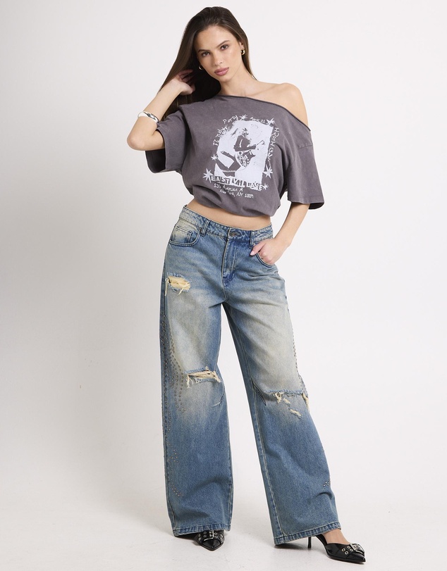 Neon Hart - Jumbo Tribal Denim Jeans