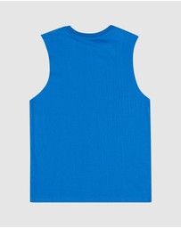 Santa Cruz - Flame Ringed Dot Front Muscle Tee - Teens