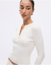 Minima Esenciales - Wren Merino Wool Rib Knit Top