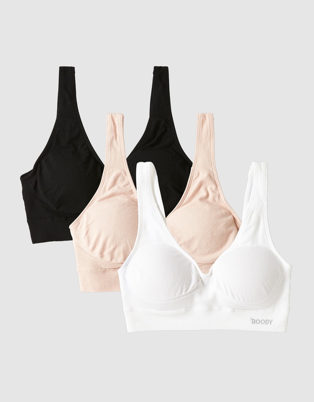 Boody - 3-Pack Padded Shaper Crop Bra