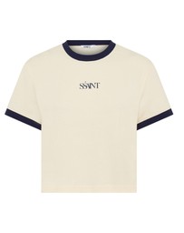 SSAINT - SŚAINT Logo Baby Tee Cream