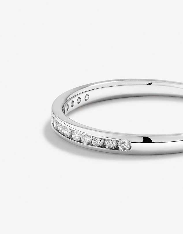 Michael Hill - Wedding Band with 0.15 Carat TW of Diamonds in 14kt White Gold