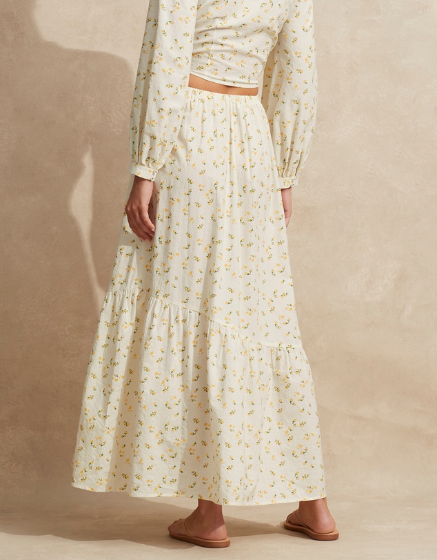 Peony - Asymetrical Tiered Skirt
