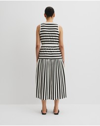 Country Road - Australian Cotton Stripe Midi Tank Dress