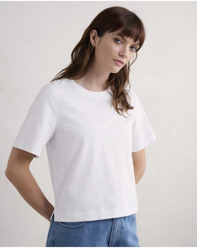 Seasalt - Seasalt Cornwall White Copseland T-Shirt