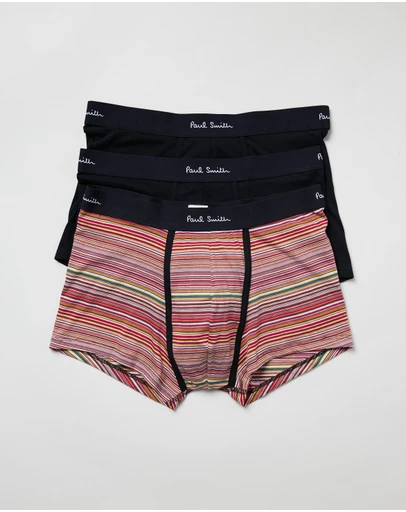 Paul Smith - 3-Pack Organic-Cotton Mixed Stripe Boxer Briefs