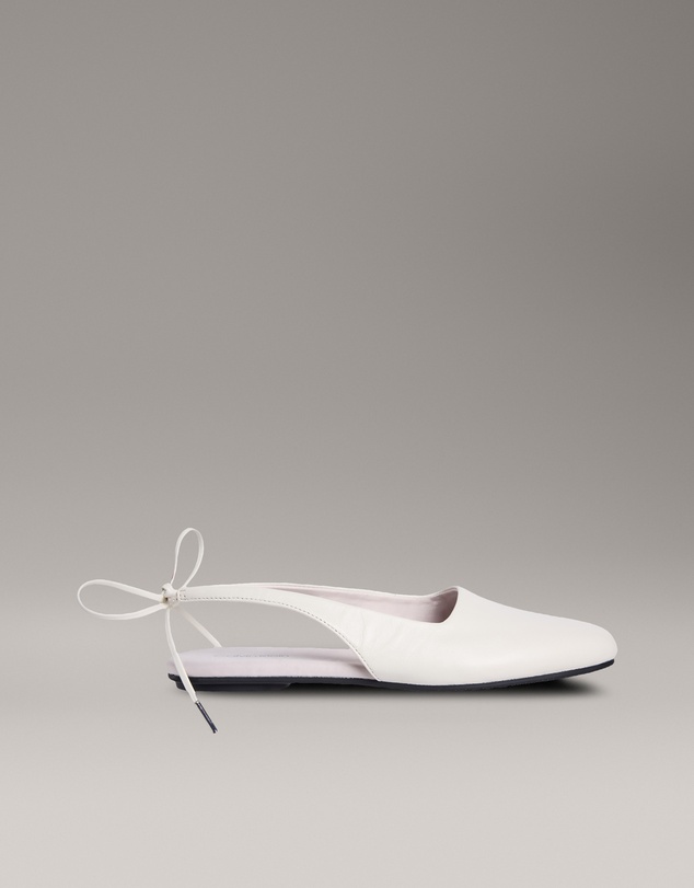 Calvin Klein - Leather Slingback Ballerinas