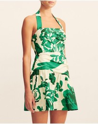 Shona Joy - Joni Halter Draped Mini Dress