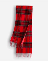 Ozwear Connection Uggs - Ugg 100% Wool Scarf Check Red and Navy