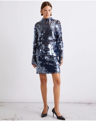 NAVY SEQUINS
