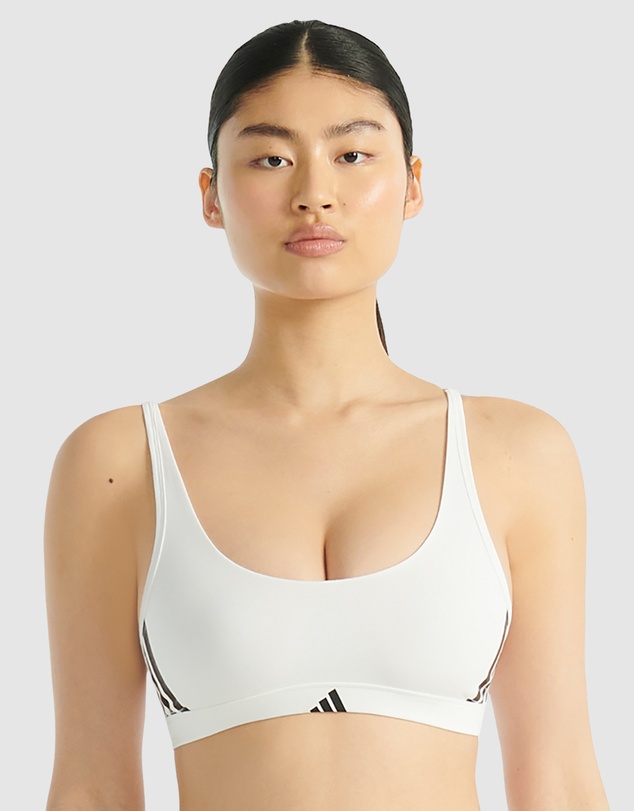 adidas Sportswear - Active Essentials Cotton 3 Stripes Scoop Bralette