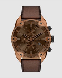 Diesel - Spiked Brown Chronograph Watch