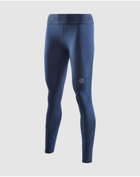 SKINS - SKINS Compression Women's Series-2 Gym Clothing Long Tight Navy Blue