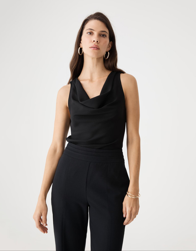 Forcast - Misha Cowl Neck Top